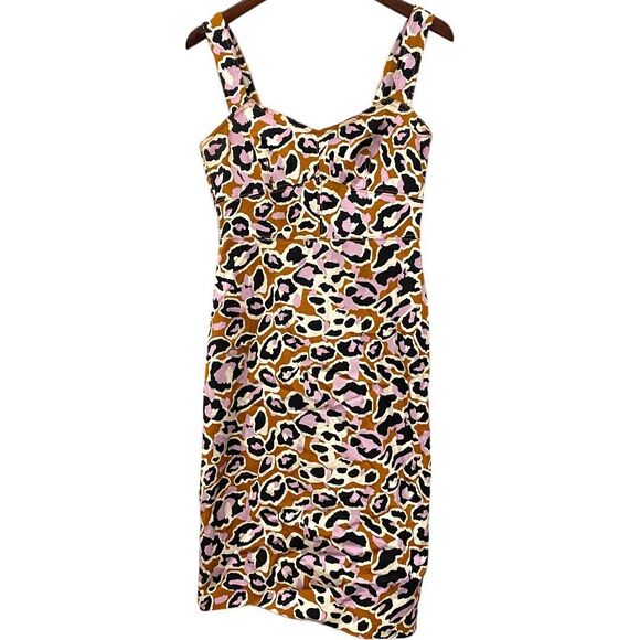 J.CREW CONTRAST-STITCHED SHEATH DRESS IN STRETCH FAILLE ORCHID sz 6 - Picture 2 of 5